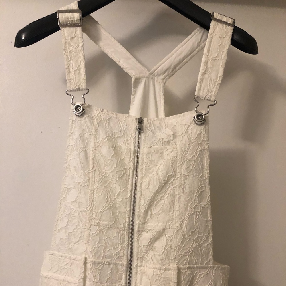 Bcbgmaxazria Lace Floral Overall Jumpsuit - Picture 4 of 8
